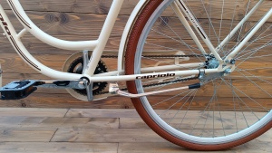 Bicicleta dama 28 Capriolo Bianka crem maro 1 viteza 20 - Img 5
