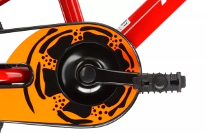 Bicicleta pentru copii Kross Racer 3.0 M 16 red orange white - Img 4