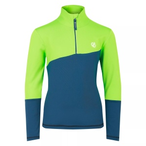 Bluza copii Dare2B Formate III Core Stretch Midlayer Green Flash Navy