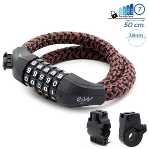Combination lock EWLK025 with brown nylon cover