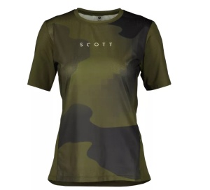 Tricou SCOTT TRAIL VERTIC SHORT-SLEEVE fir green/black pentru femei - Img 1