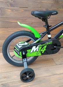Bicicleta copii 14 Capriolo Mustang negru verde - Img 4