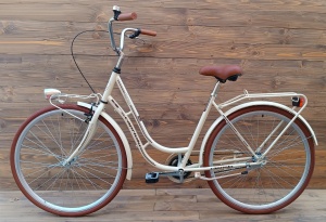 Bicicleta dama 28 Capriolo Bianka crem maro 1 viteza 20 - Img 2