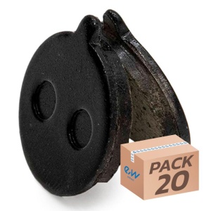 Placute frana CT005-R resin round with pin - 1 set - Img 1