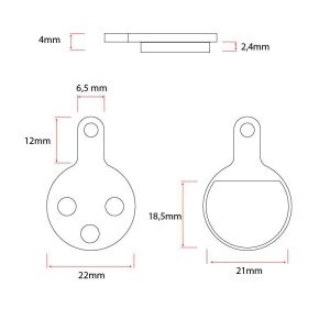 Placute frana CT009 [Ewheel] - 2 Sets - Img 3