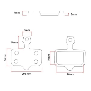 Placute frana RT002 pill [Ewheel] - Img 4