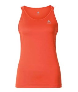 Tricou dama fara maneci pentru alergare ODLO orange L