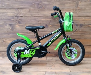 Bicicleta copii 14 Capriolo Mustang negru verde - Img 1