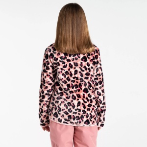 Jacheta fleece copii Dare2B Zesty roz pudrat / cheetah print - Img 5