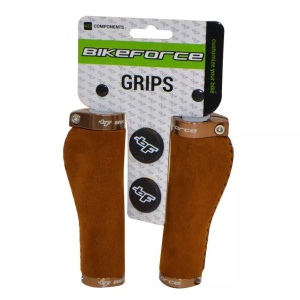 Manson Bikeforce Ergo 137mm Piele Lock-On Maro