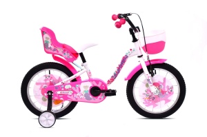 Bicicleta copii 16 Capriolo Fantasy alb pink