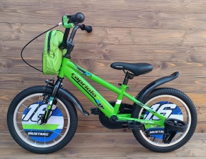 Bicicleta copii 16 Capriolo Mustang verde negru - Img 2