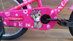 Bicicleta copii 16 Capriolo Viola pink alb - Img 5