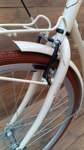 Bicicleta dama 28 Capriolo Bianka crem maro 1 viteza 20 - Img 6