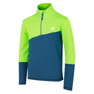 Bluza copii Dare2B Formate III Core Stretch Midlayer Green Flash Navy - Img 2