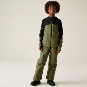 Fleece copii Dare2B Thriving IV Stretch Midlayer Olive Green - Img 4