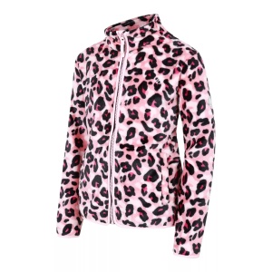 Jacheta fleece copii Dare2B Zesty roz pudrat / cheetah print - Img 2