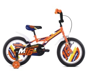 Bicicleta copii 16 Capriolo Mustang portocaliu galben negru
