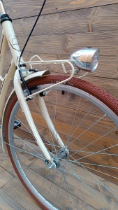Bicicleta dama 28 Capriolo Bianka crem maro 1 viteza 20 - Img 3