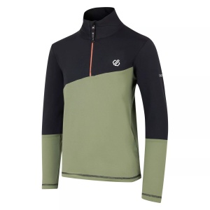 Bluza copii Dare2B Formate III Core Stretch Midlayer Black Olivine Green - Img 2