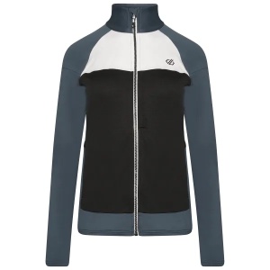 Bluza cu fermoar de femei Elevation II Core Stretch, Gri Orion / Negru