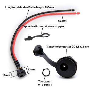DC 5.5 x 2.5 mm Charging port - Img 2