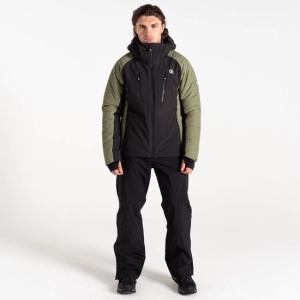 Geaca schi barbati Dare2B Speed verde olive/negru - Img 5