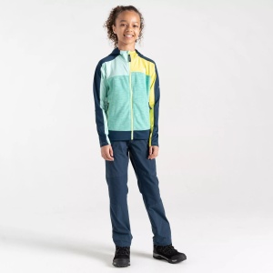 Hanorac copii Dare2B Thriving II Core Stretch Midlayer | Mint Green Moonlight Denim - Img 4
