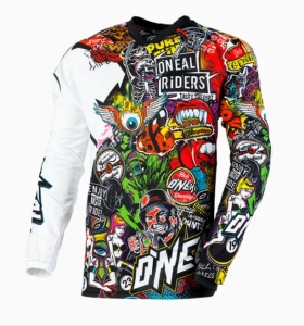 Tricou O'NEAL MAYHEM CRANK Black/Multi S