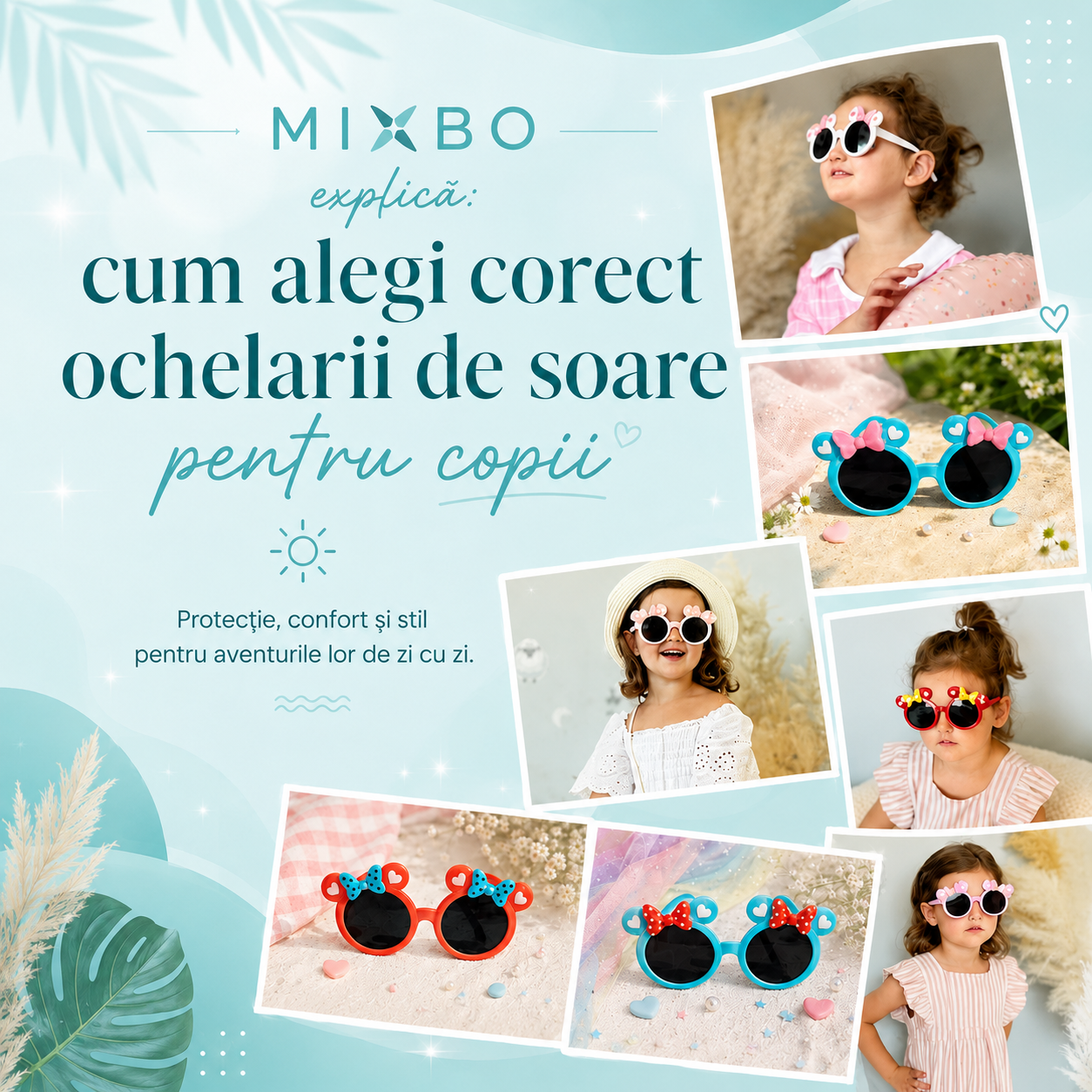 Mixbo explică: cum alegi corect ochelarii de soare pentru copii
