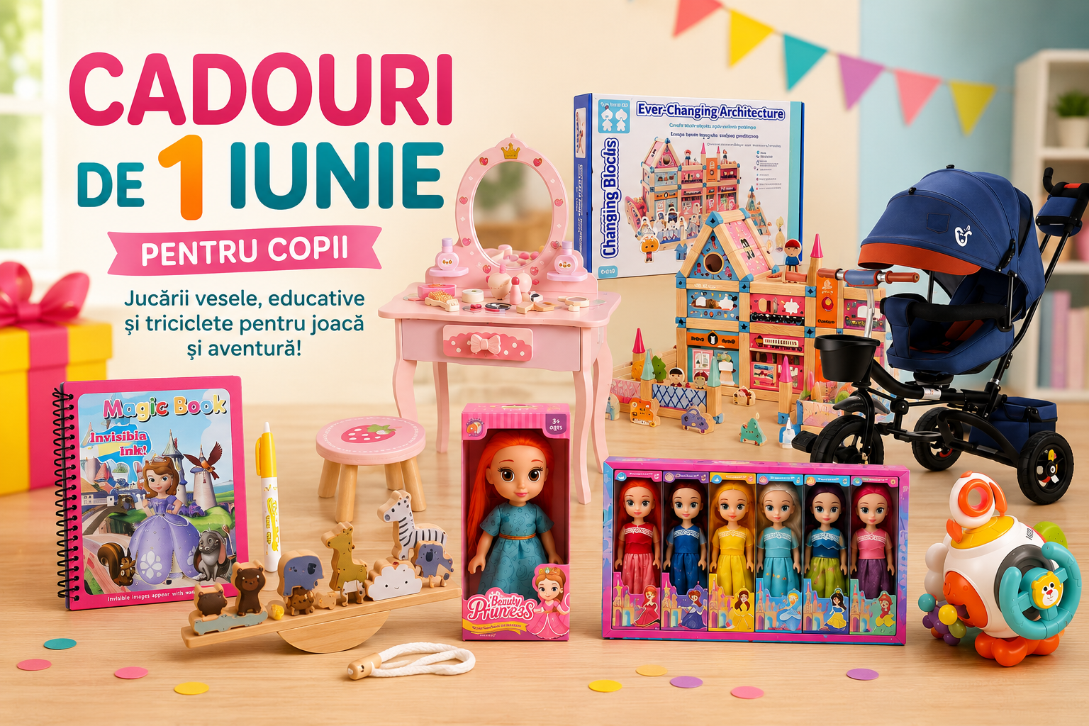 Cadouri de 1 Iunie pentru copii: idei vesele, educative și memorabile de la Mixb