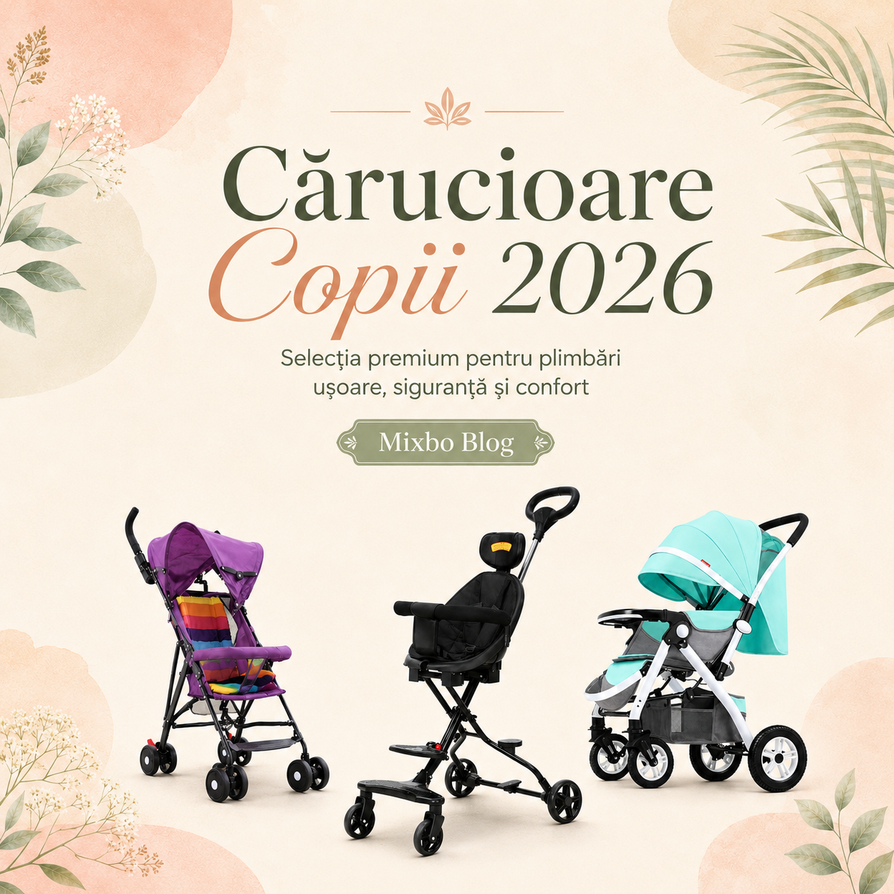 Cărucioare copii, alegerea celui mai bun cărucior în 2026