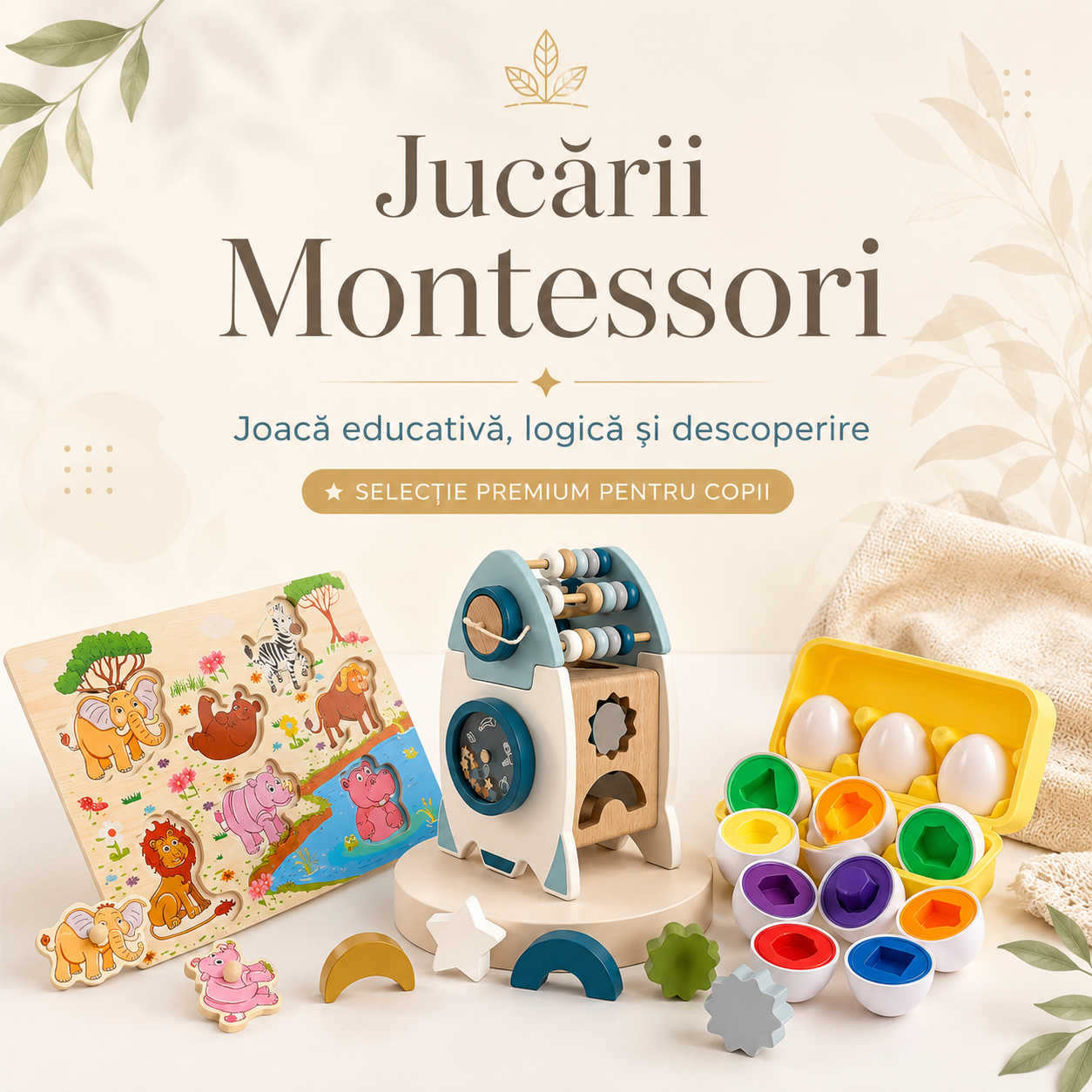 Jucării Montessori pentru copii: selecție educațională Mixbo