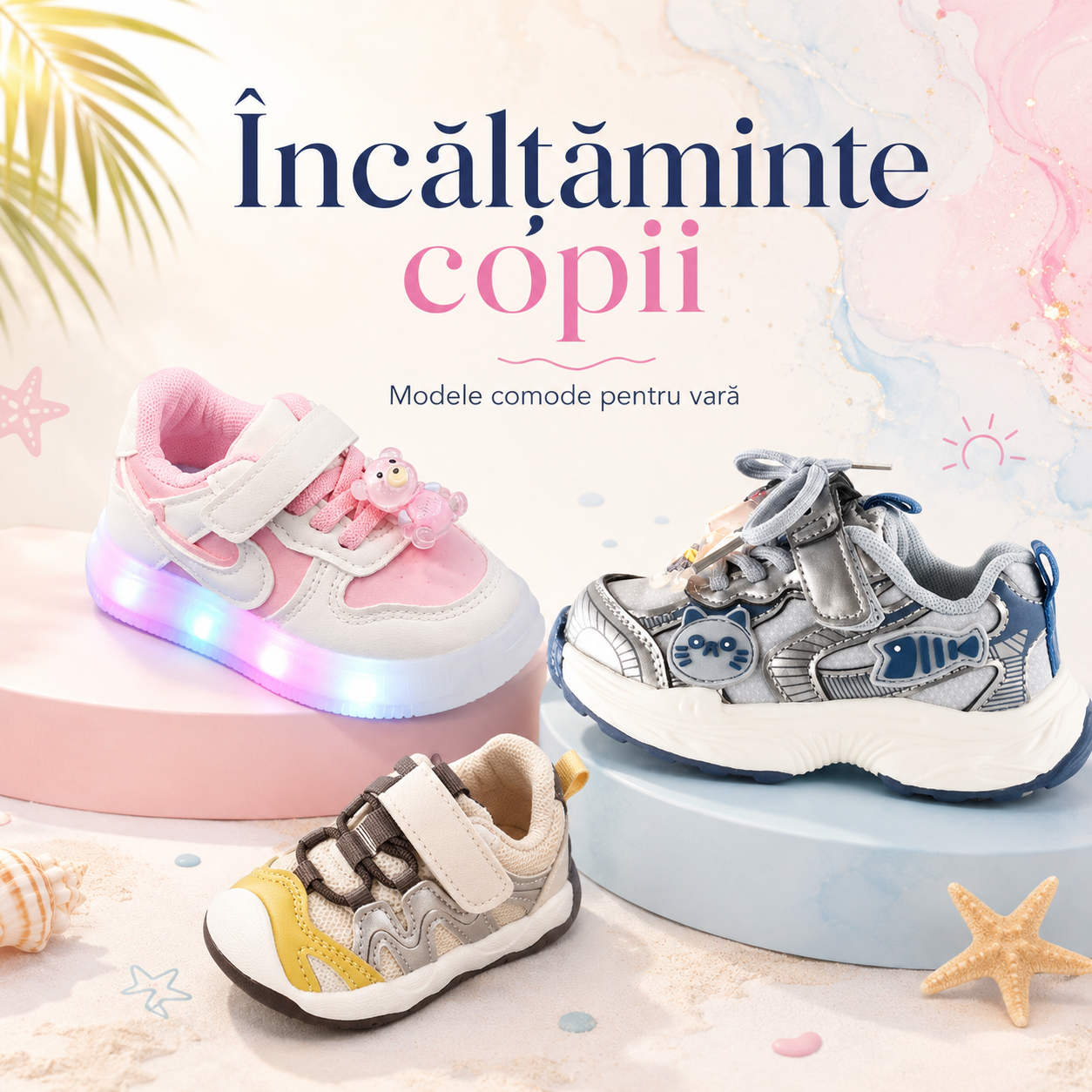 Încălțăminte copii: ghid complet pentru vară, primii pași, joacă și confort zilnic