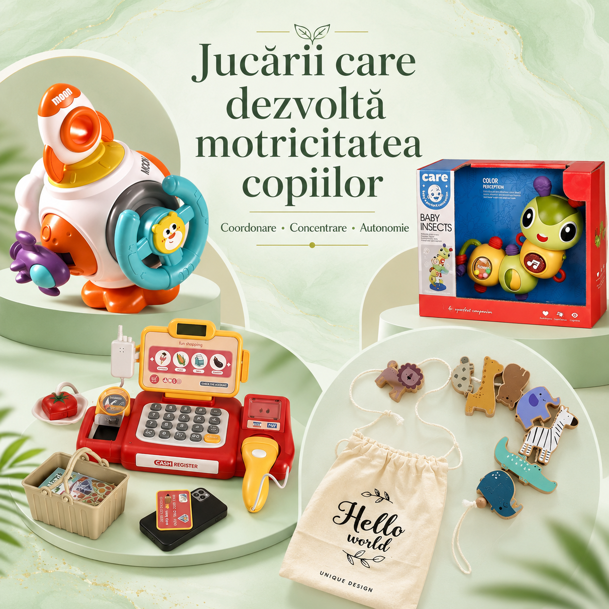 Jucării care dezvoltă motricitatea copiilor: selecție educațională Mixbo pentru coordonare și autonomie