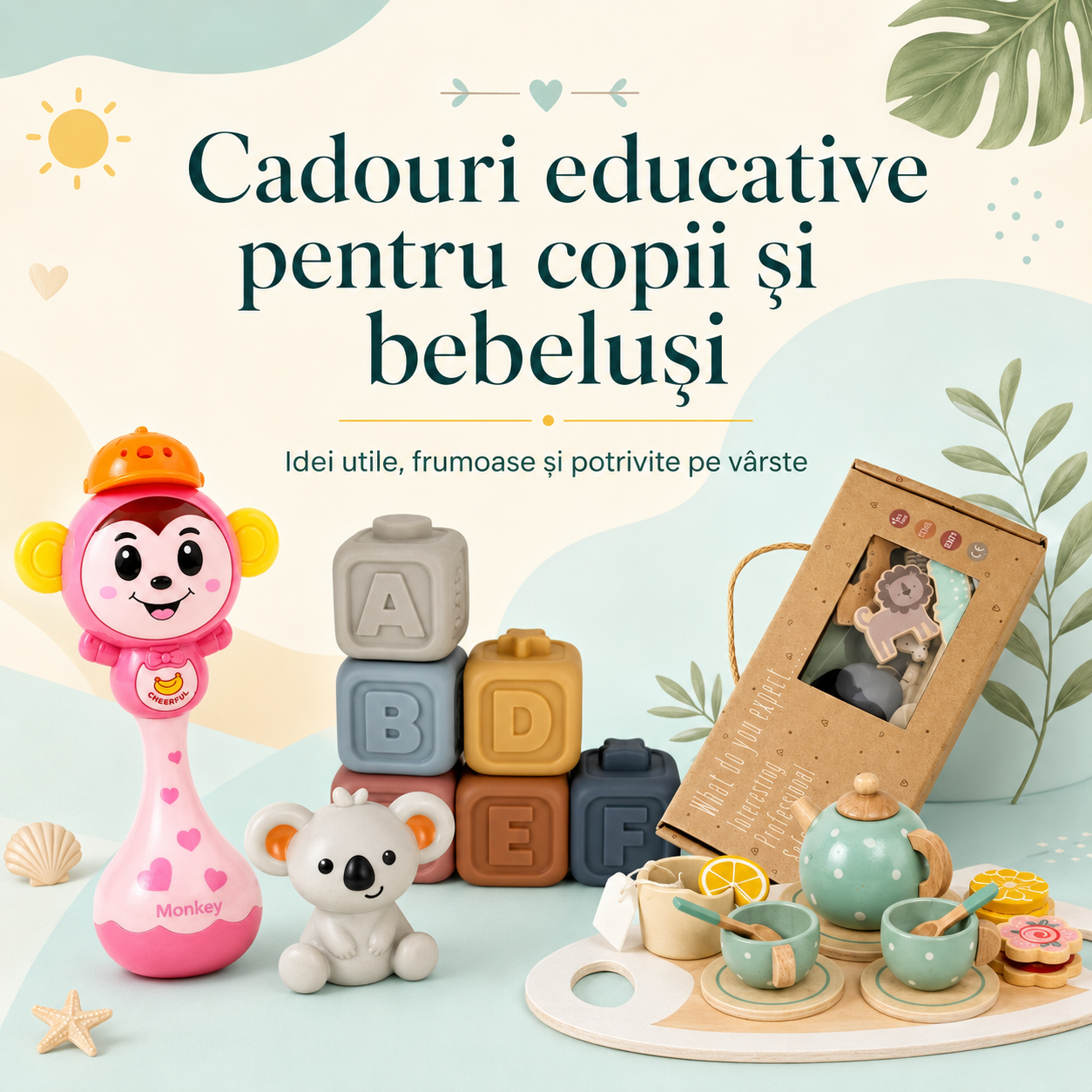 Cadouri educative pentru copii și bebeluși: idei utile, frumoase și potrivite pe vârste