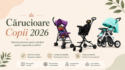 Cărucioare copii, alegerea celui mai bun cărucior în 2026
