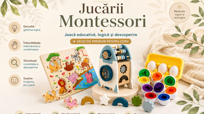 Jucării Montessori pentru copii: selecție educațională Mixbo