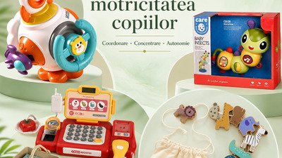 Jucării care dezvoltă motricitatea copiilor: selecție educațională Mixbo pentru coordonare și autonomie