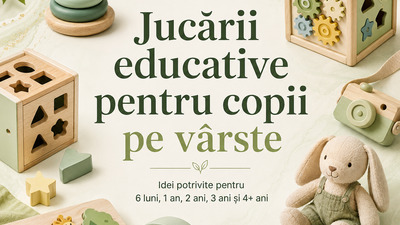 Jucării educative pentru copii pe vârste: selecție Mixbo pentru 6 luni, 1 an, 2 ani, 3 ani și 4+ ani