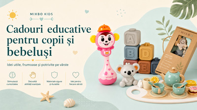 Cadouri educative pentru copii și bebeluși: idei utile, frumoase și potrivite pe vârste