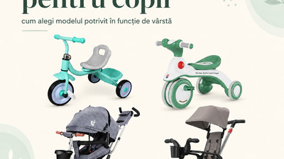 Tricicletă pentru copii: cum alegi modelul potrivit în funcție de vârstă