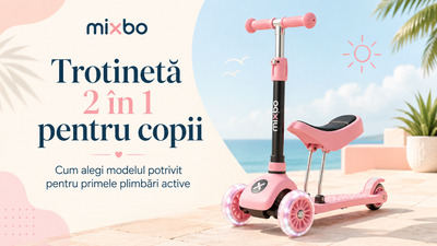 Trotinetă 2 în 1 pentru copii: cum alegi modelul potrivit pentru primele plimbări active