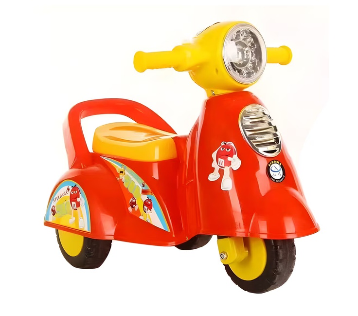 Motocicletă pentru copii Mini M&M fără pedale, roșu, 1.5 ani+, Mixbo