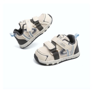 Adidași Copii pentru Primii Pași, Talpă Flexibilă, Design Ergonomic, Gri-Alb