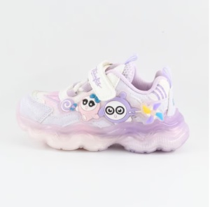 Adidasi cu Scai pentru Copii, Accesoriu, Siret Elastic, Lumini, Mov, Diverse Marimi