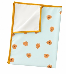 Aleza Impermeabila bebe, Reutilizabila, 68x88 cm, Verde Cu Arici - Img 4