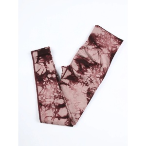 Colanti Sala WNY PRO Tie Dye, Fara Cusatura, Modelatori, Cu Talie Inalta, Roz Si Grena