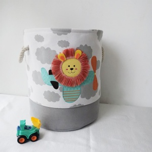 Cos Depozitare Jucarii, Cu Maner, Textil, Leul Zburator - Img 2