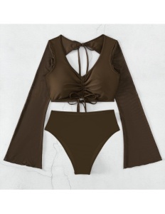 Costum de Baie Doua Piese Elegance Brown - Img 2